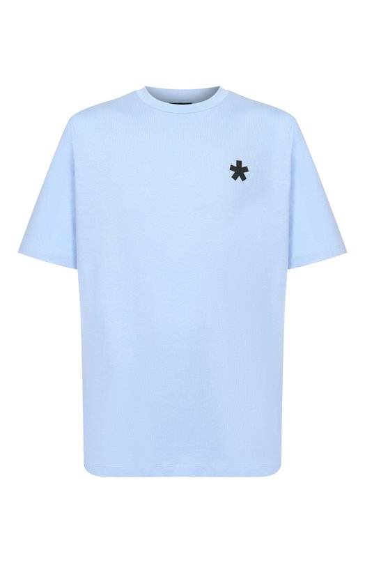 Хлопковая футболка Comme des Fuckdown CFABM01901 Голубой CFABM01901