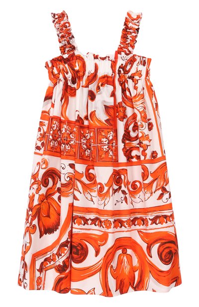 Хлопковый сарафан DOLCE & GABBANA, арт. L54DN9/G7P4R_001