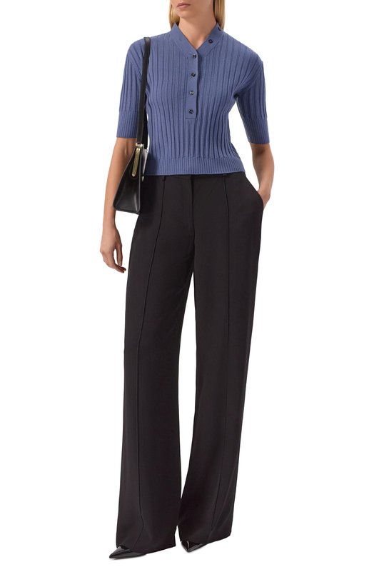 Шерстяной пуловер Iro WP12LUNEA Синий  WP12LUNEA Фото 2