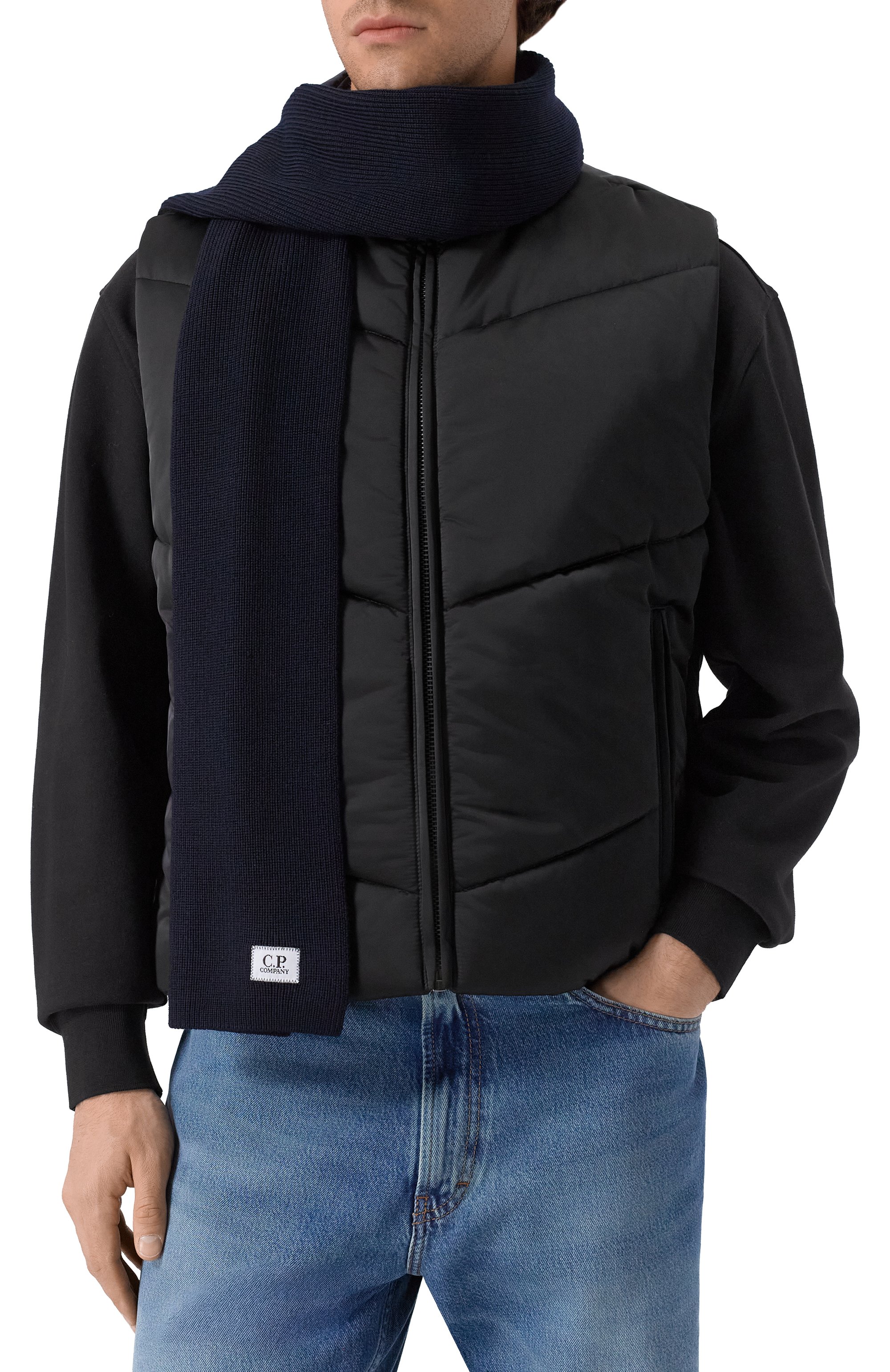 Шерстяной шарф C.P. COMPANY, арт. 19CMAC303A005509A, фото 2