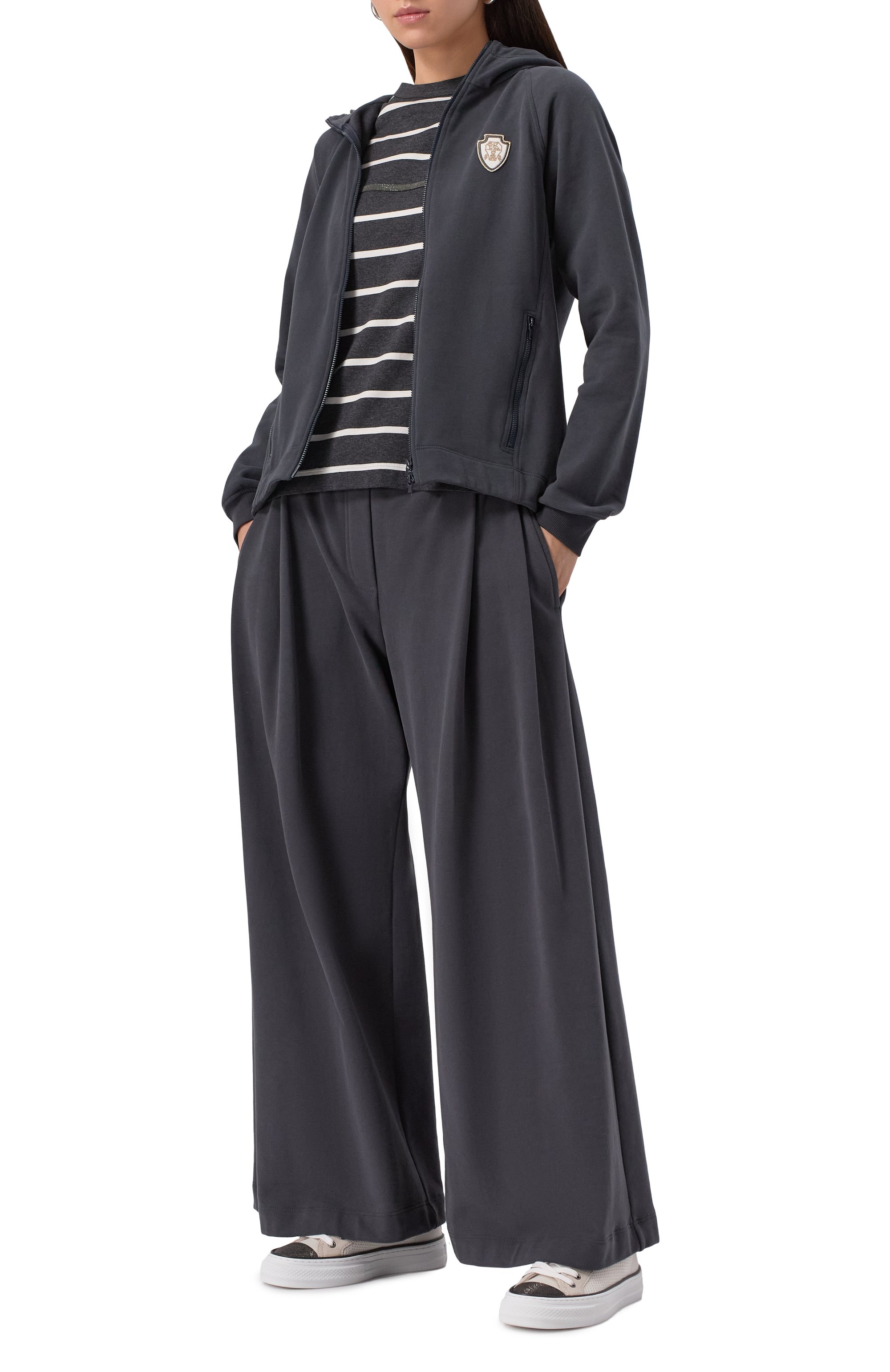 Хлопковая толстовка BRUNELLO CUCINELLI, арт. MN05NVD306, фото 2