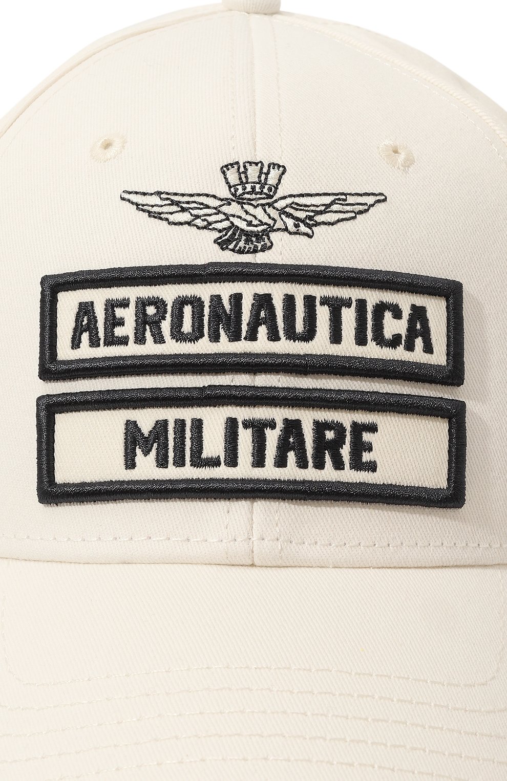 Хлопковая бейсболка AERONAUTICA MILITARE белого цвета по цене 6995 руб., арт. 231/HA1126CT2261, фото 4 Хлопковая бейсболка AERONAUTICA MILITARE, арт. 231/HA1126CT2261, фото 4