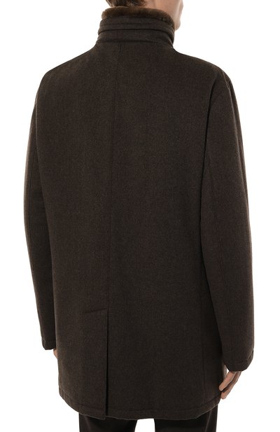 Шерстяная куртка с отделкой из бобра ANDREA CAMPAGNA, арт. C0NN0R/052592CQ_SET, фото 4