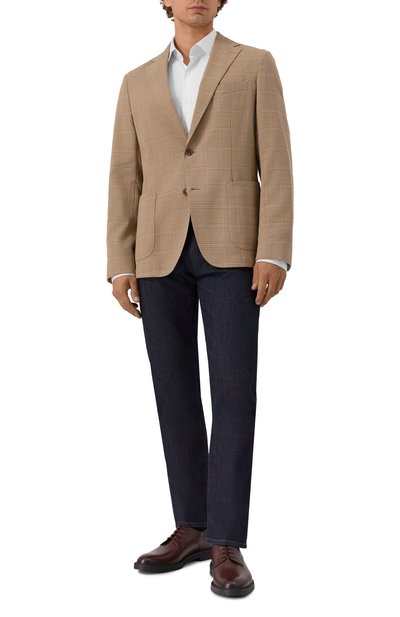 Пиджак из шерсти и хлопка BOSS, арт. 50545840, фото 2