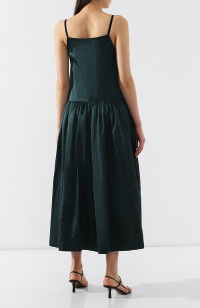 Платье из смеси вискозы и хлопка DRIES VAN NOTEN зеленого цвета по цене 59950 руб., арт. 191-11064-7344, фото 4 Платье из смеси вискозы и хлопка DRIES VAN NOTEN, арт. 191-11064-7344, фото 4