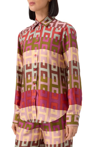 Шелковая блузка LORENA ANTONIAZZI, арт. P2565CA12A/4886, фото 3