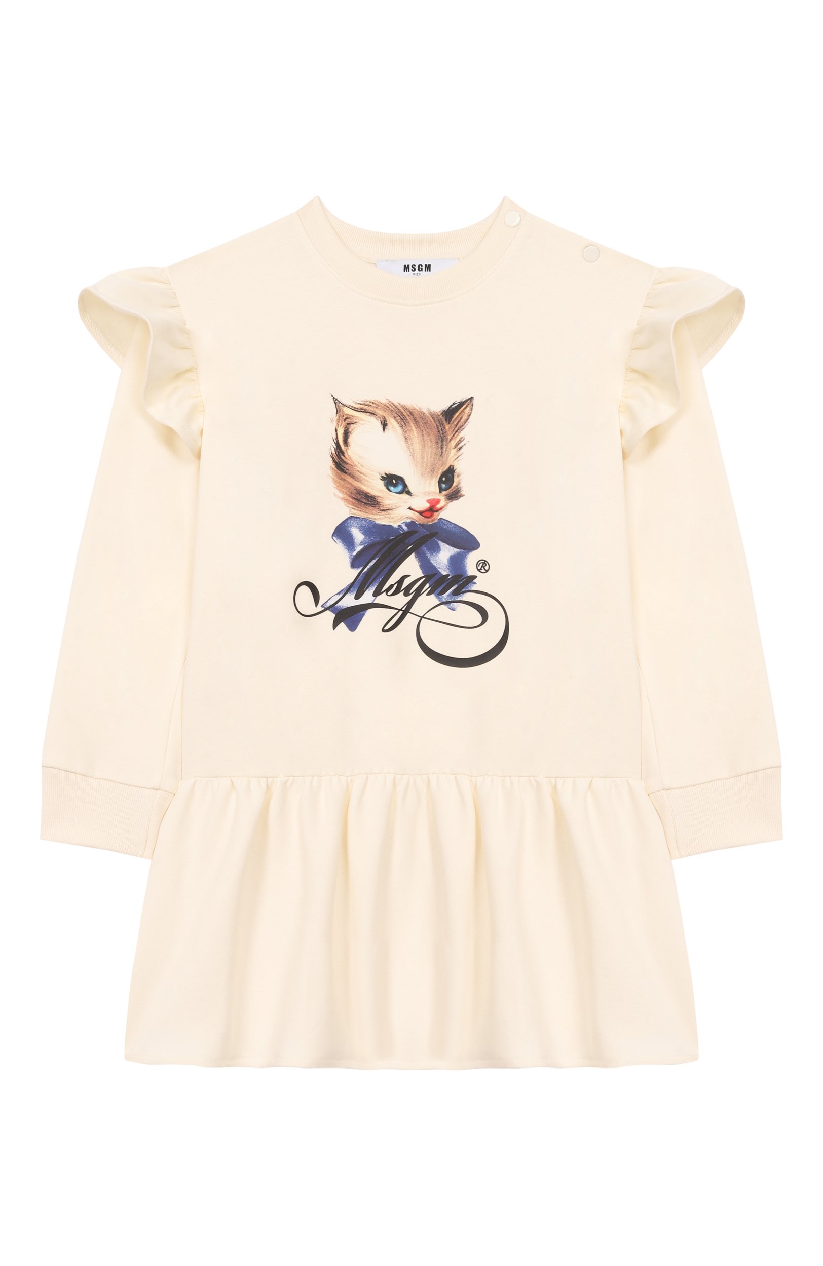 Хлопковое платье MSGM KIDS, арт. F6MSNGDR329, фото 1