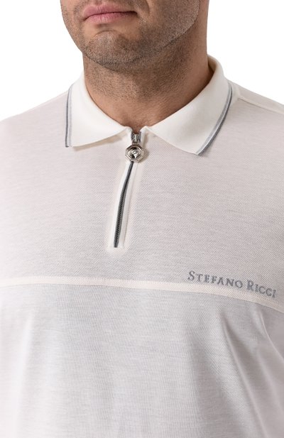 Поло из шелка и льна STEFANO RICCI, арт. K919053P31/T25102/62, фото 5