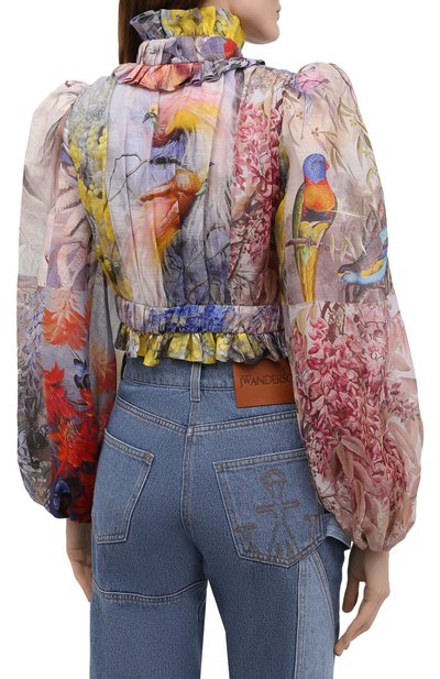 Льняная блузка ZIMMERMANN, арт. 1363TB0T, фото 4