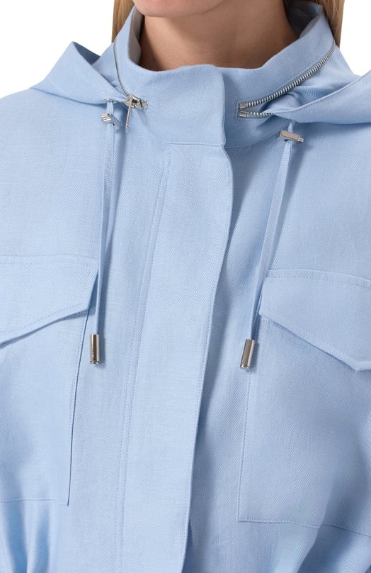 Льняная парка MVST M26.2PW.0024/T30 Голубой  M26.2PW.0024/T30 Фото 5