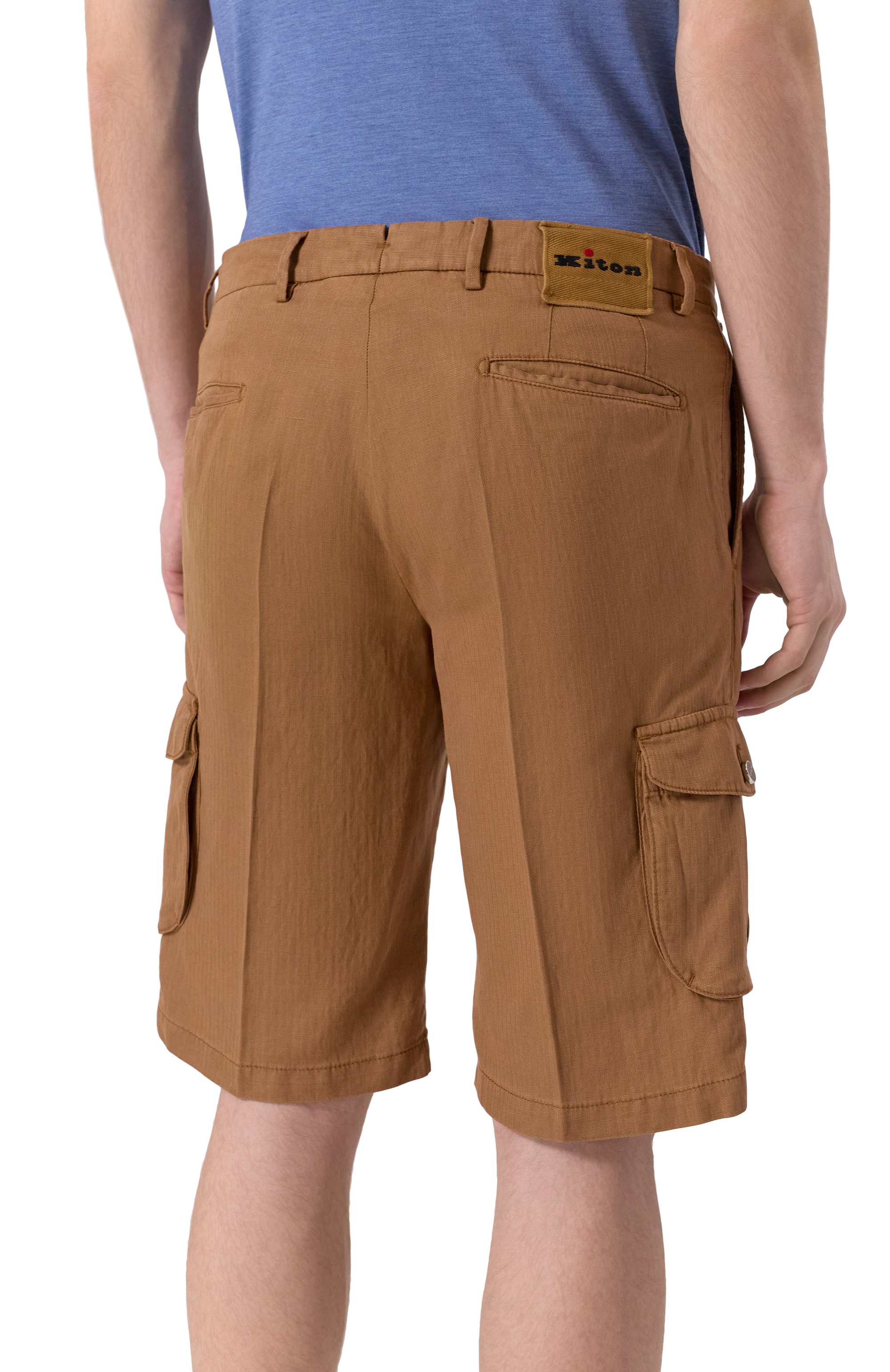 Шорты из лиоцелла и хлопка KITON, арт. UFPPBK0654F07, фото 4