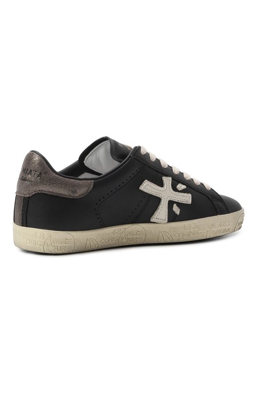 Кожаные кеды Steven D Premiata STEVEND/VAR 7603 Чёрный  STEVEND/VAR 7603 Фото 5
