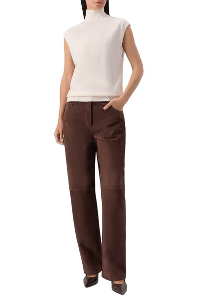 Замшевые брюки 12 STOREEZ, арт. 134235, фото 2