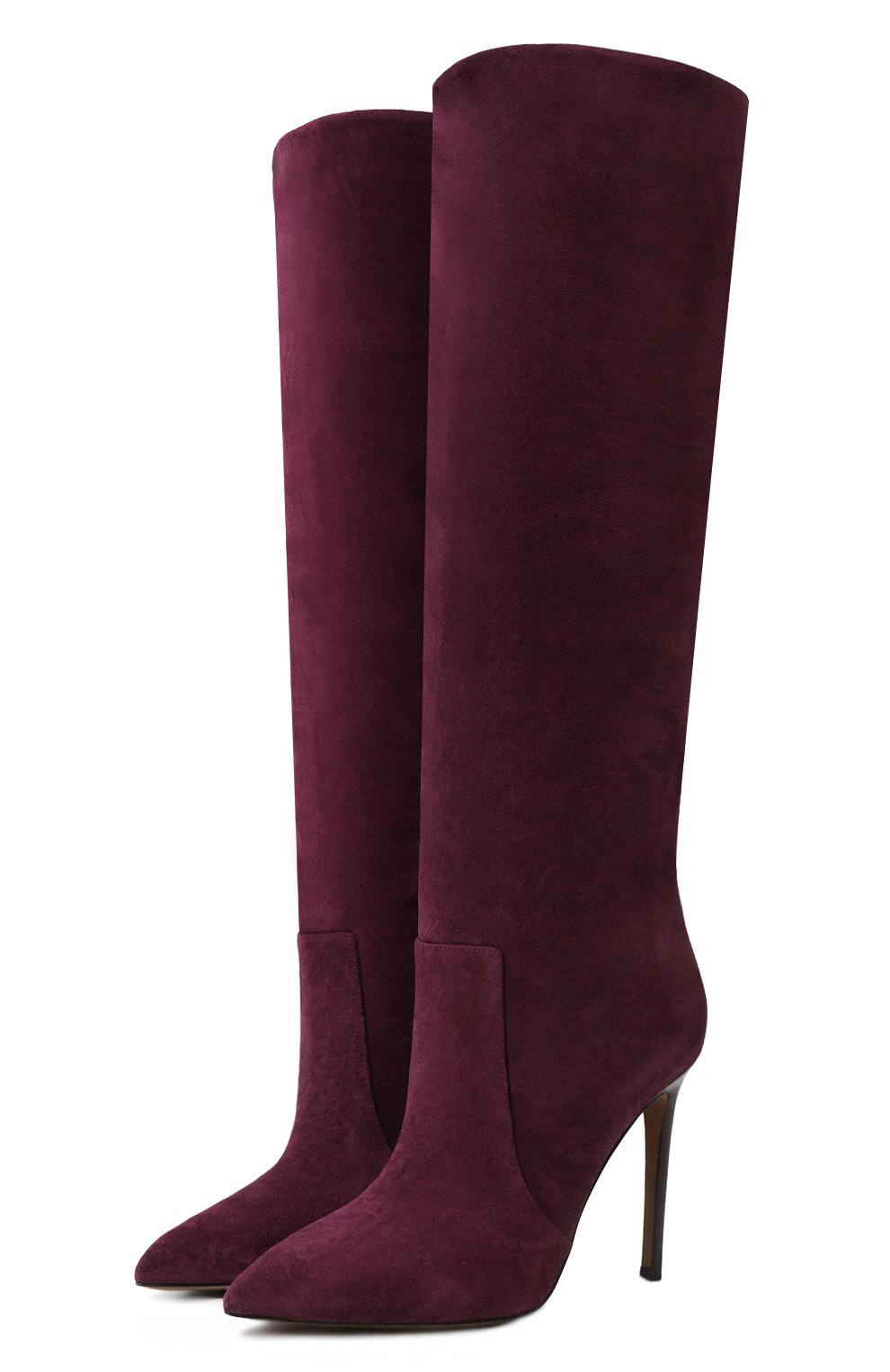 Замшевые сапоги stiletto 105 PARIS TEXAS фиолетового цвета по цене 76100 руб., арт. PX501STK/XV003, фото 1 Замшевые сапоги stiletto 105 PARIS TEXAS, арт. PX501STK/XV003, фото 1