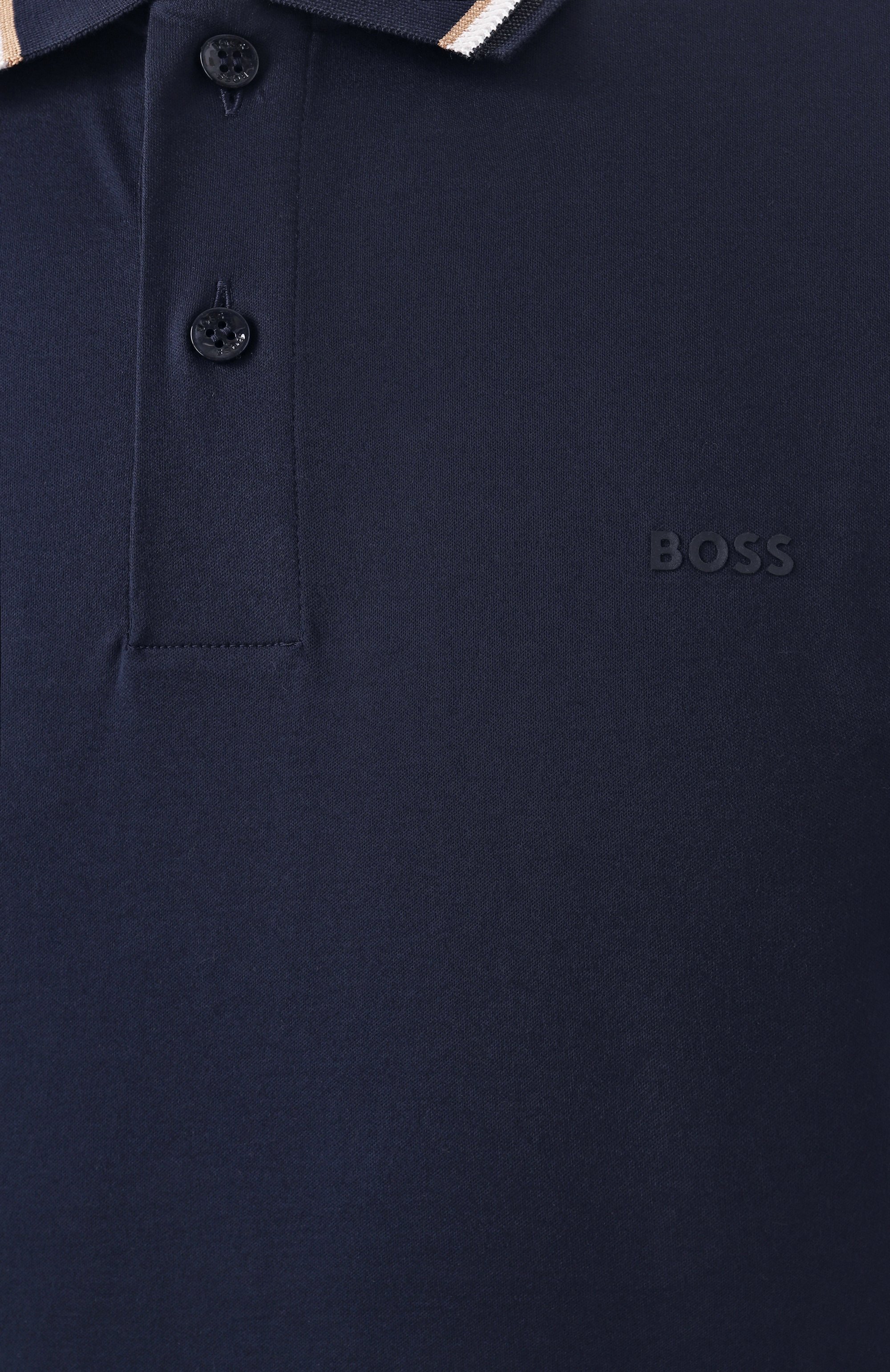 Хлопковое поло BOSS, арт. 50469360, фото 6