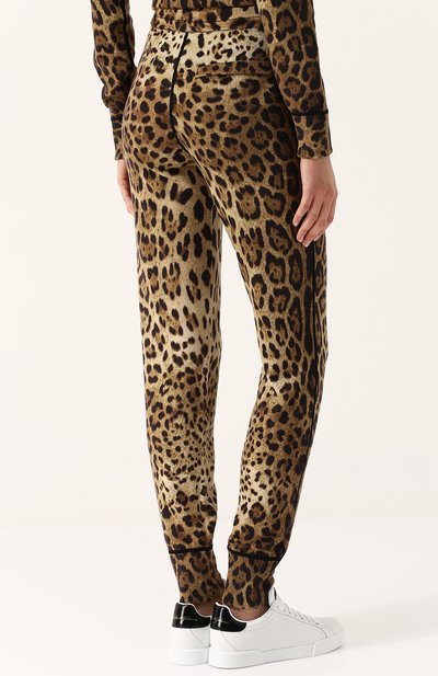 Кашемировые джоггеры с леопардовым принтом DOLCE & GABBANA, арт. 0102/FRP04K/F86B5, фото 4