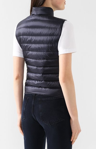 Пуховый жилет MONCLER темно-синего цвета по цене 37300 руб., арт. E1-093-48303-99-53048, фото 4 Пуховый жилет MONCLER, арт. E1-093-48303-99-53048, фото 4