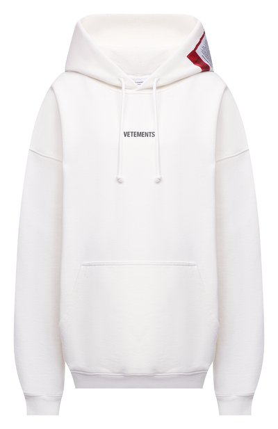 Женский хлопковое худи VETEMENTS, арт. UE51TR550W 1601/W