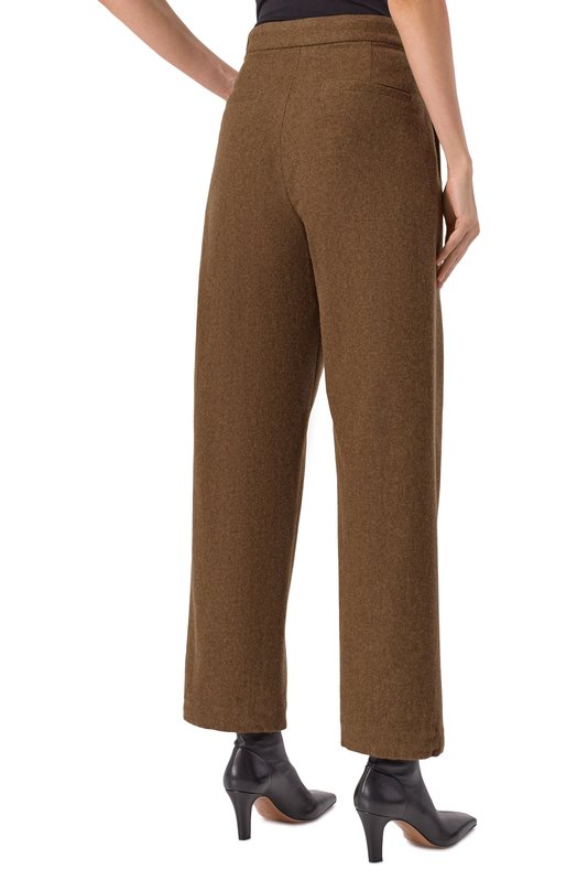 Шерстяные брюки Jil Sander J40KA0280/J40182 Коричневый  J40KA0280/J40182 Фото 4