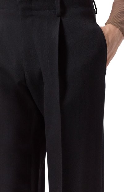 Шерстяные брюки CORNELIANI черного цвета по цене 55250 руб., арт. 264H35-2618353, фото 5 Шерстяные брюки CORNELIANI, арт. 264H35-2618353, фото 5