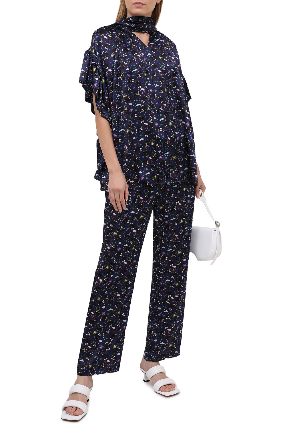 Шелковые брюки BALENCIAGA, арт. 595222/TJLA5, фото 2