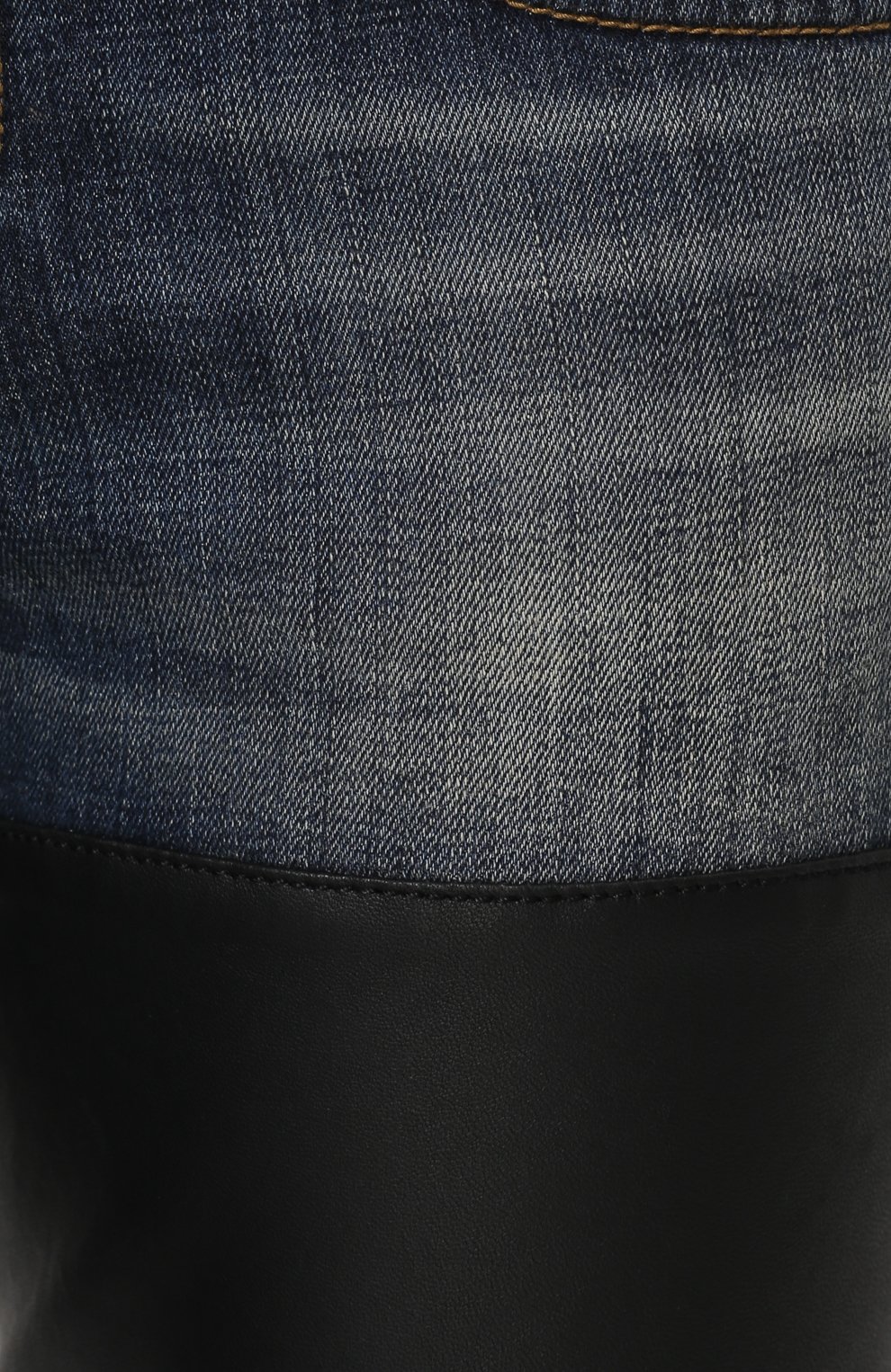 Джинсы-скинни из хлопка и кожи R13, арт. R13WM0041-15, фото 5