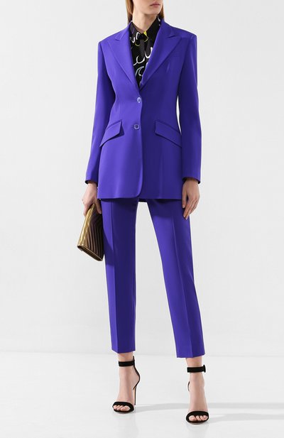 Шерстяной жакет EMILIO PUCCI фиолетового цвета по цене 175000 руб., арт. 9RRB40/9R605, фото 2 Шерстяной жакет EMILIO PUCCI, арт. 9RRB40/9R605, фото 2