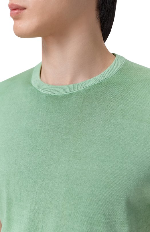 Хлопковый джемпер Andrea Campagna M5426-8051 Зелёный  M5426-8051 Фото 5