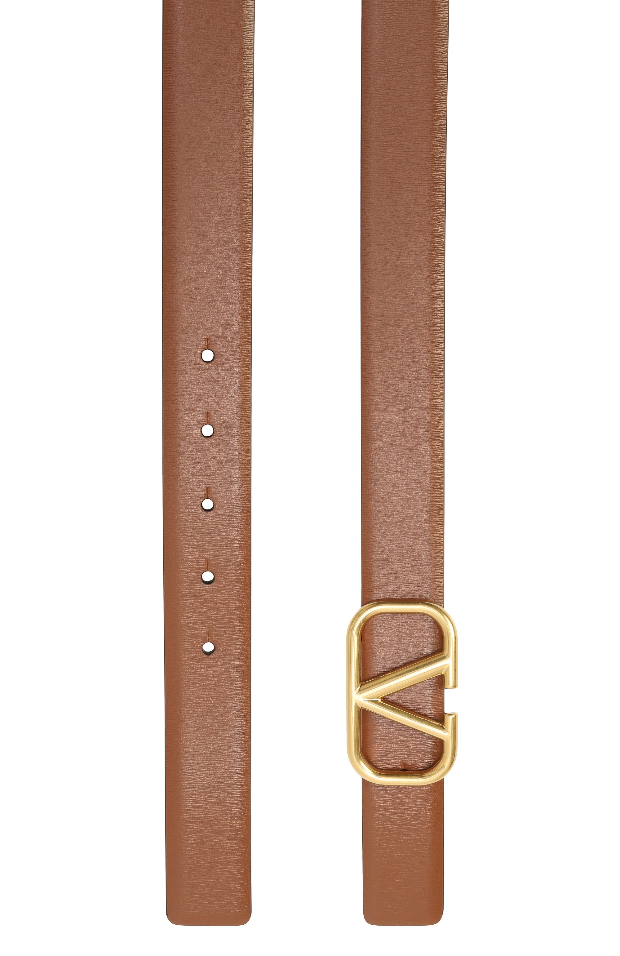 Двусторонний ремень vlogo signature VALENTINO коричневого цвета по цене 59400 руб., арт. 6W2T0T15/ZFR, фото 4 Двусторонний ремень vlogo signature VALENTINO, арт. 6W2T0T15/ZFR, фото 4