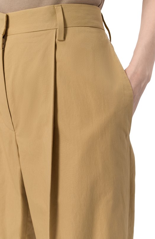 Хлопковые брюки Dries Van Noten 251-010922-1147 Бежевый  251-010922-1147 Фото 5