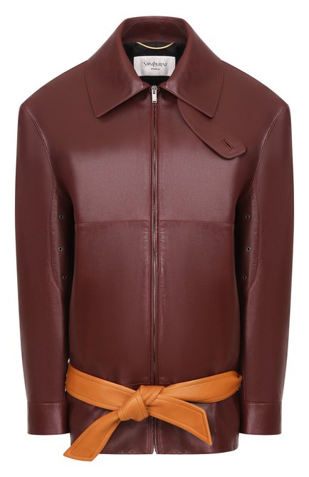 Женская кожаная куртка SAINT LAURENT, арт. 850082/YCTP2