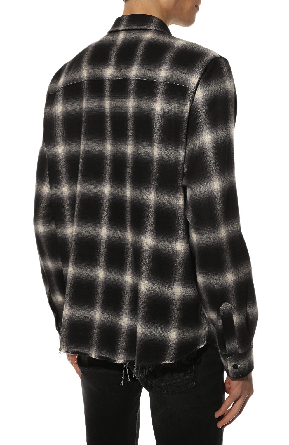 Рубашка из хлопка и вискозы AMIRI, арт. PXMLS004-001, фото 4