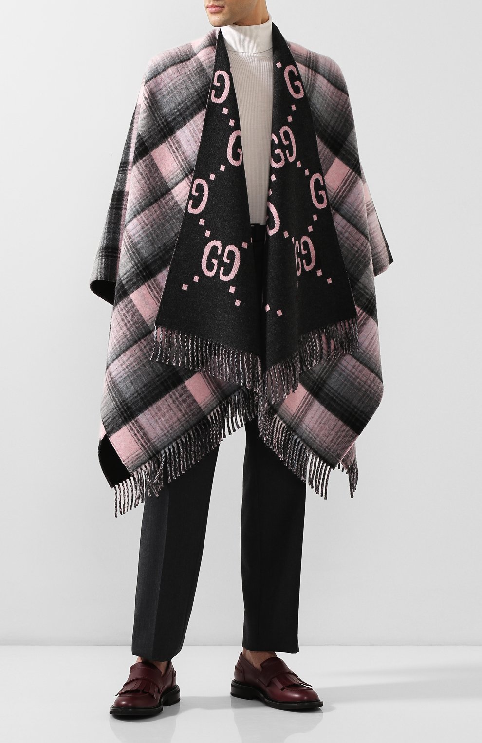 Шерстяное пончо GUCCI, арт. 553118/3G200, фото 2