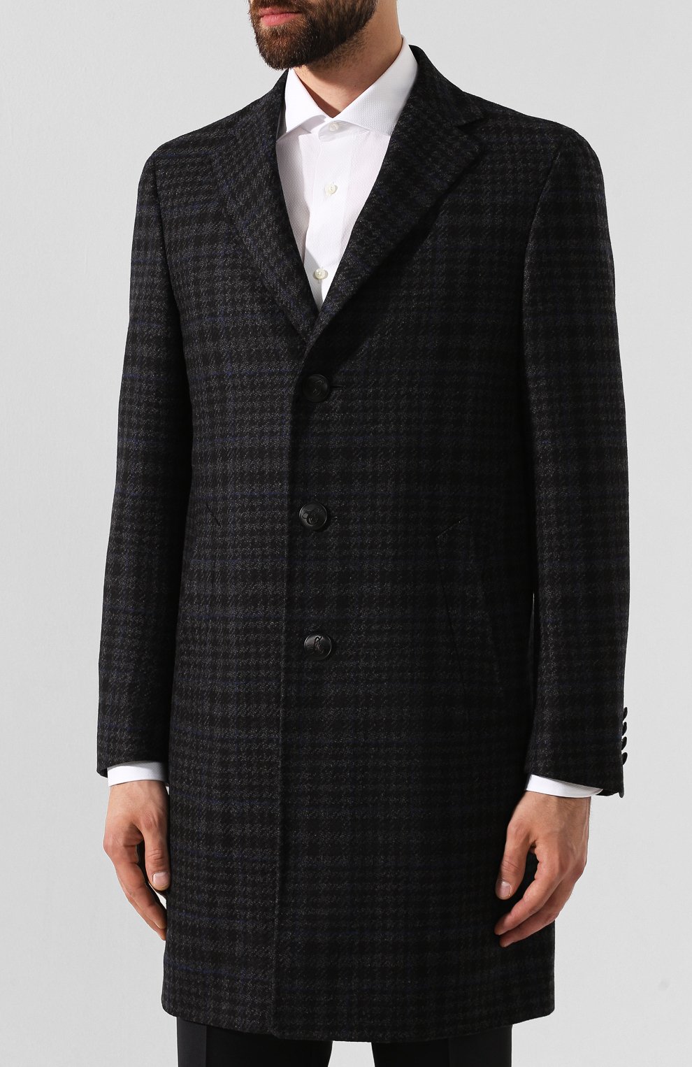 Шерстяное пальто CANALI, арт. 55918/FR02185, фото 3