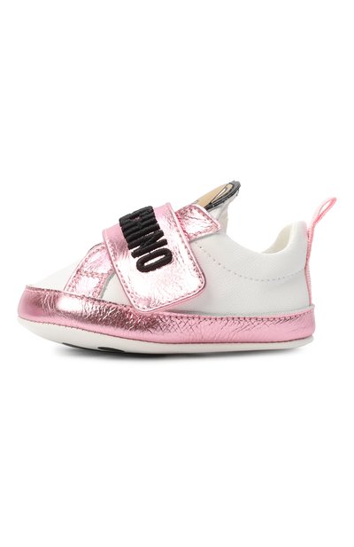 Кожаные пинетки MOSCHINO, арт. 82900/VAR1, фото 2