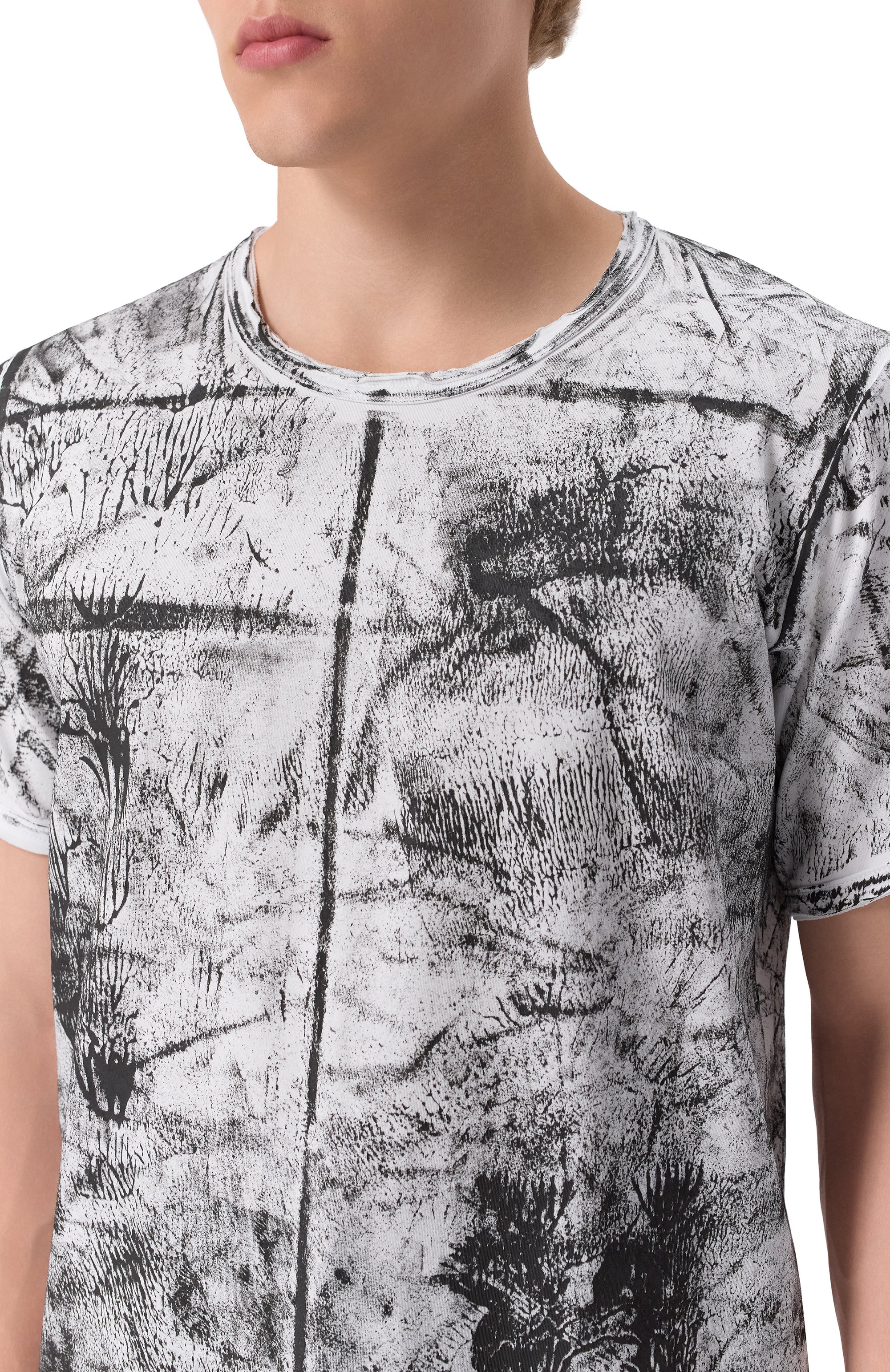 Хлопковая футболка 139DEC черно-белого цвета по цене 16200 руб., арт. T540-W-OXIDE, фото 5 Хлопковая футболка 139DEC, арт. T540-W-OXIDE, фото 5