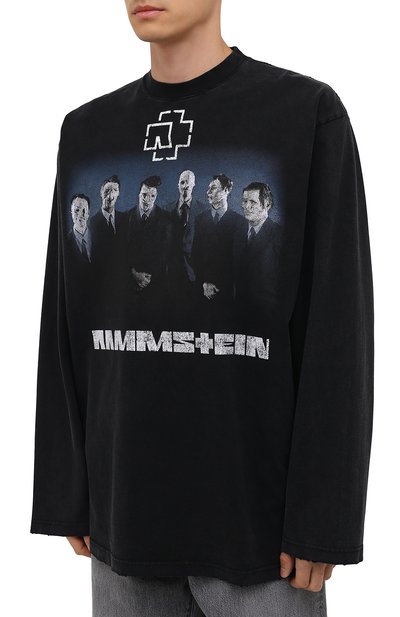 Хлопковый лонгслив balenciaga x rammstein BALENCIAGA, арт. 651796/TLV51, фото 3