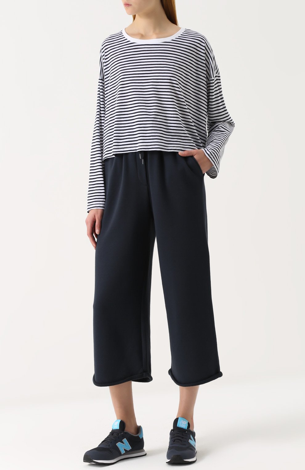 Укороченные расклешенные брюки ALEXANDERWANG.T, арт. 4C274702A4, фото 2