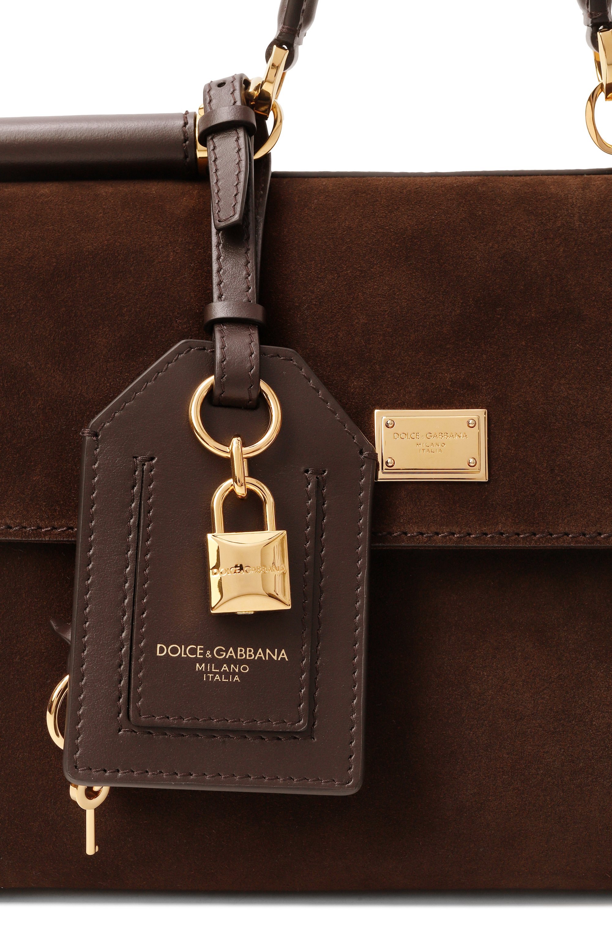 Сумка my sicily DOLCE & GABBANA темно-коричневого цвета по цене 313500 руб., арт. BB7782/B0903, фото 3 Сумка my sicily DOLCE & GABBANA, арт. BB7782/B0903, фото 3