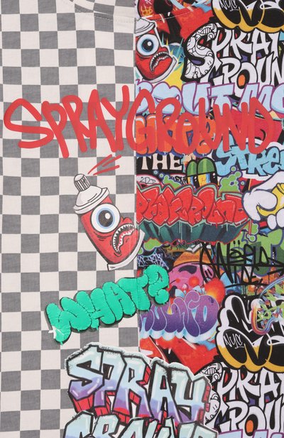 Хлопковая футболка SPRAYGROUND, арт. SPY1407/SPRAYGR0UND WRITERS SPLIT REGULAR T-SHIRT, фото 3