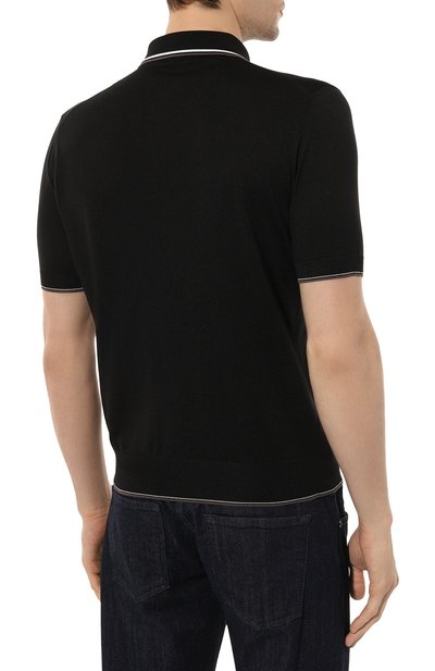 Поло из хлопка и шелка STEFANO RICCI, арт. K616321AZ2/F23234, фото 4