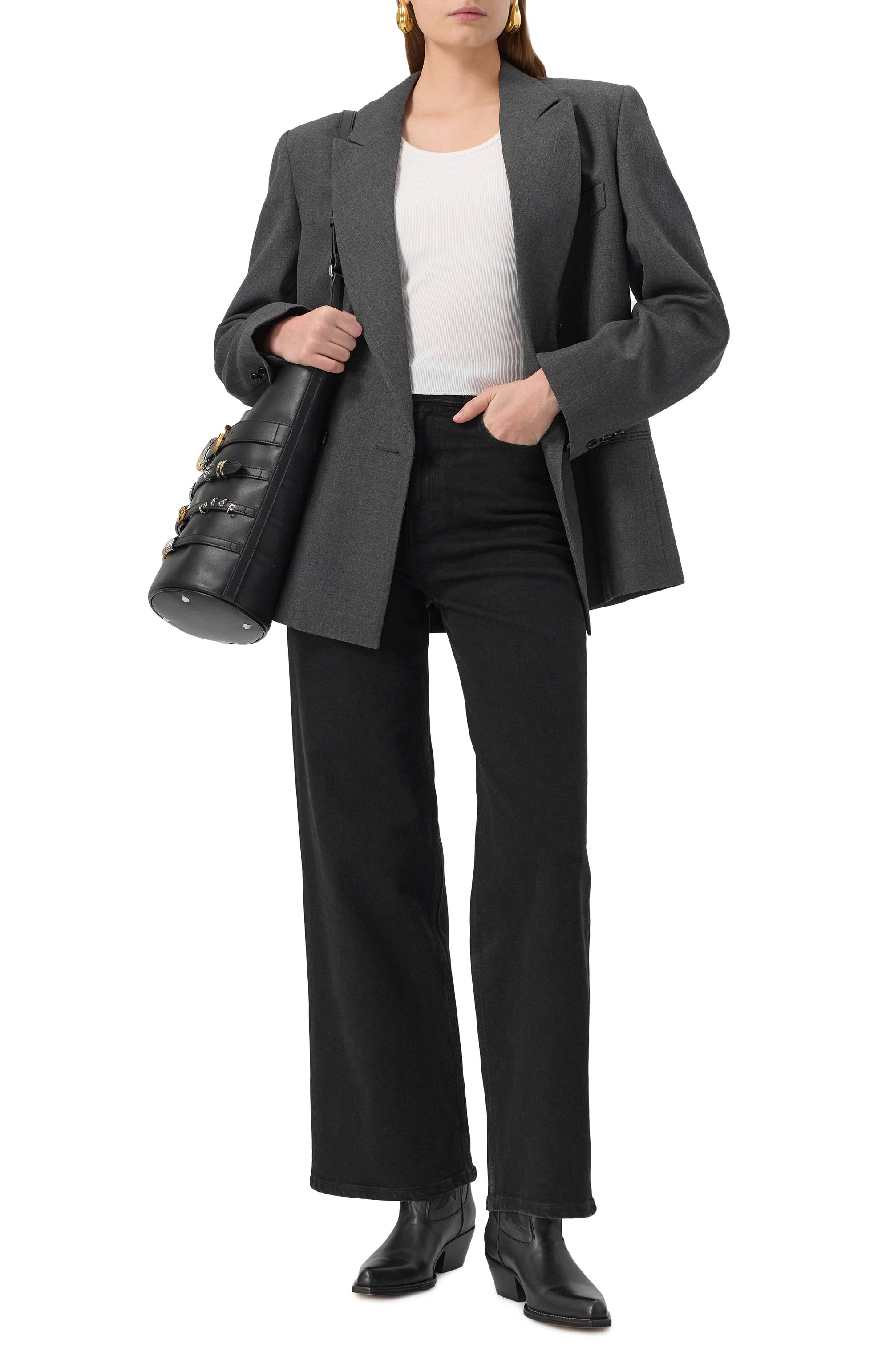 Шерстяной жакет HALFBOY, арт. HFW241WJBL193, фото 2