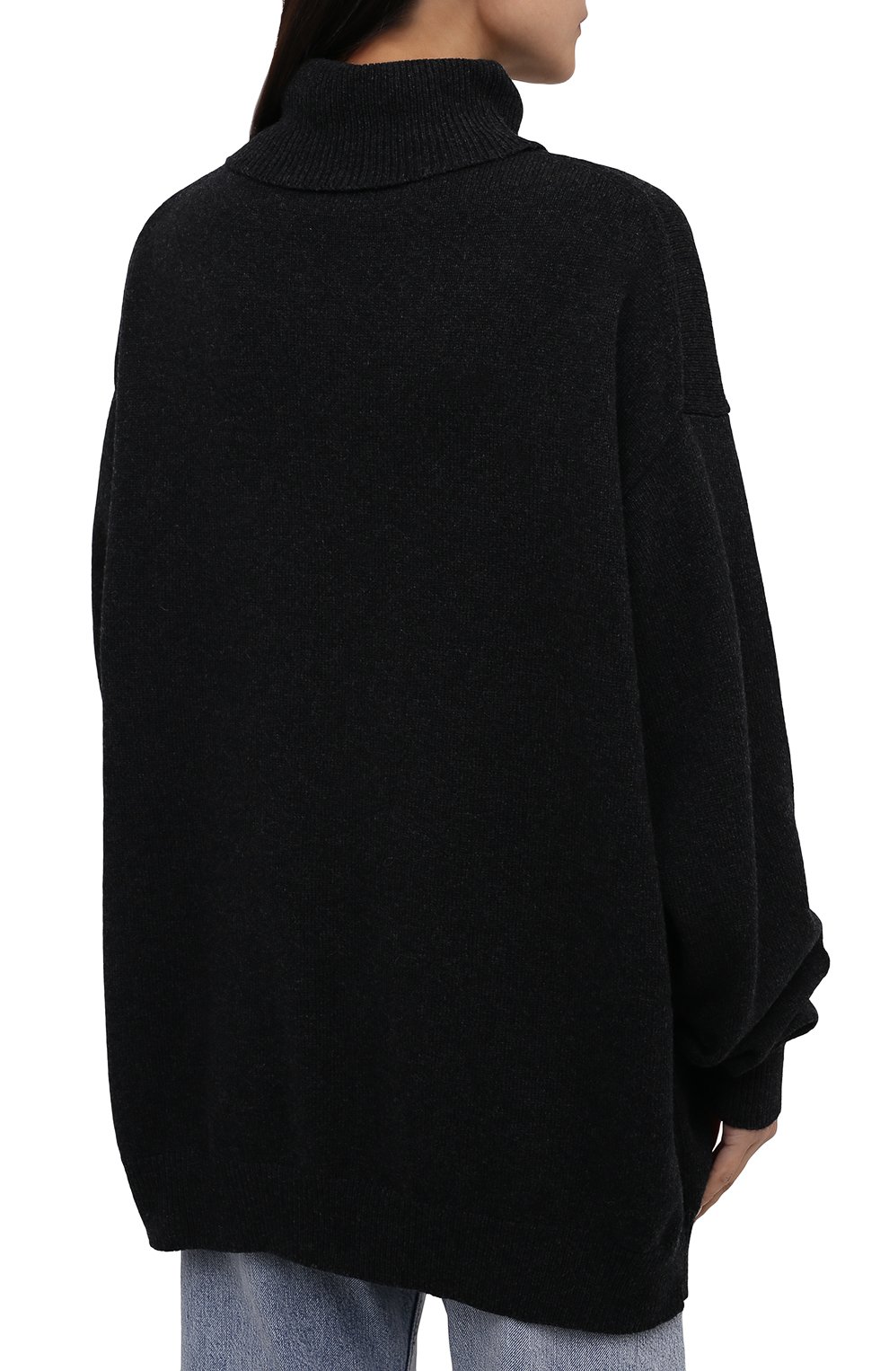 Шерстяной свитер DRIES VAN NOTEN темно-серого цвета по цене 65600 руб., арт. 212-011276-3702, фото 4 Шерстяной свитер DRIES VAN NOTEN, арт. 212-011276-3702, фото 4