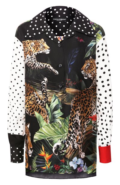Женская шелковая рубашка DOLCE & GABBANA, арт. F5N12T/GDV24