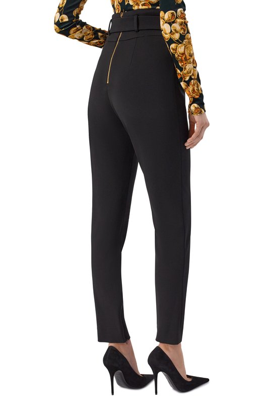 Брюки из вискозы Balmain GF1PL024/JL05 Чёрный  GF1PL024/JL05 Фото 4