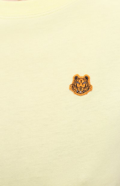 Хлопковая футболка KENZO желтого цвета по цене 12150 руб., арт. FB52TS8434SA, фото 5 Хлопковая футболка KENZO, арт. FB52TS8434SA, фото 5