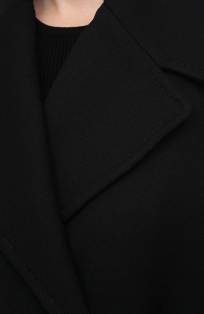 Шерстяное пальто DOLCE & GABBANA черного цвета по цене 279500 руб., арт. F0AJ0T/FU2TS, фото 5 Шерстяное пальто DOLCE & GABBANA, арт. F0AJ0T/FU2TS, фото 5