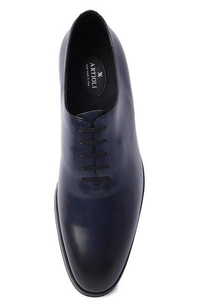 Кожаные оксфорды ARTIOLI темно-синего цвета по цене 242500 руб., арт. 0G6R674/VT CASHMERE, фото 5 Кожаные оксфорды ARTIOLI, арт. 0G6R674/VT CASHMERE, фото 5