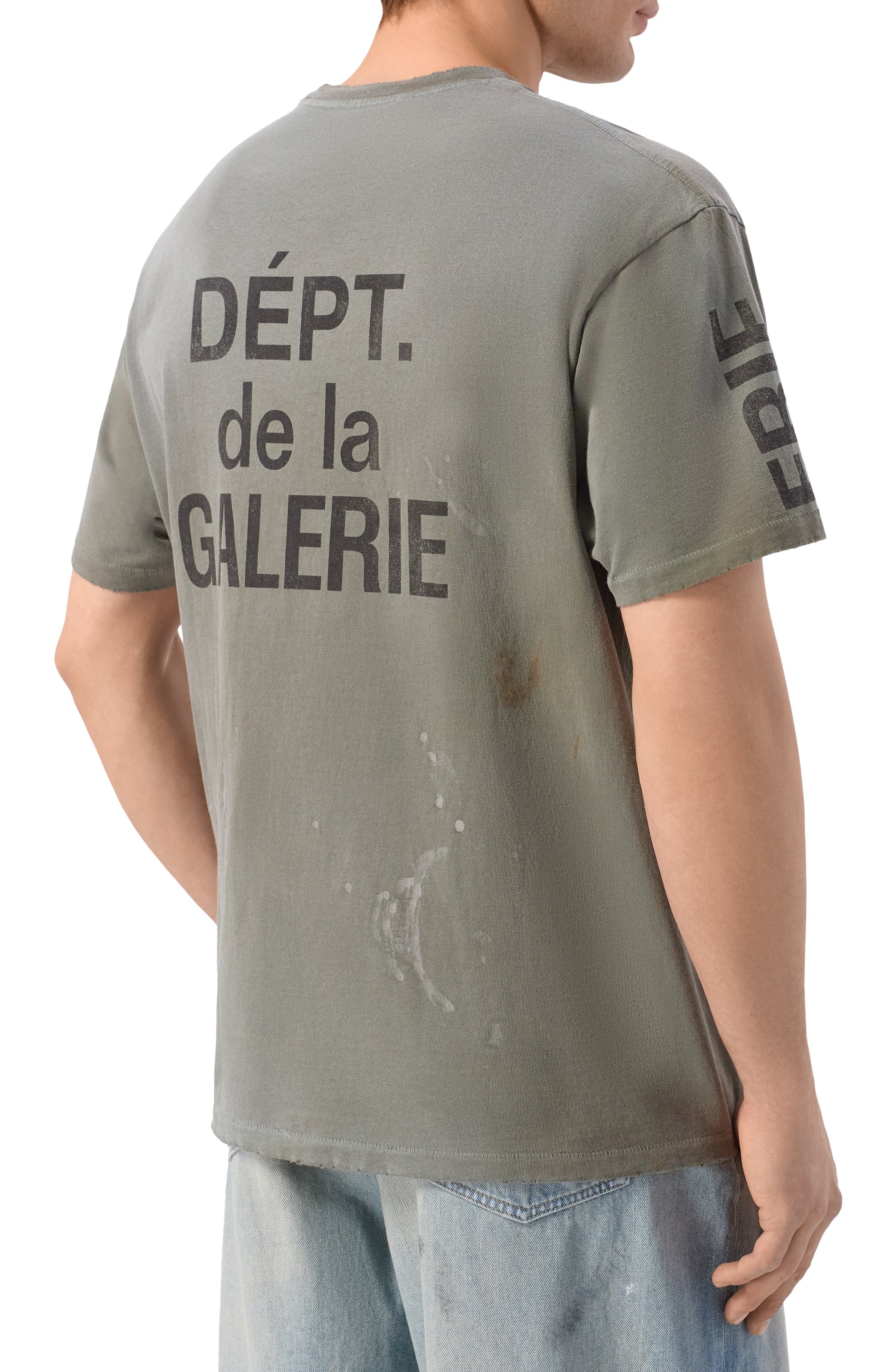 Хлопковая футболка GALLERY DEPT., арт. T0P039/C0TT0N, фото 4