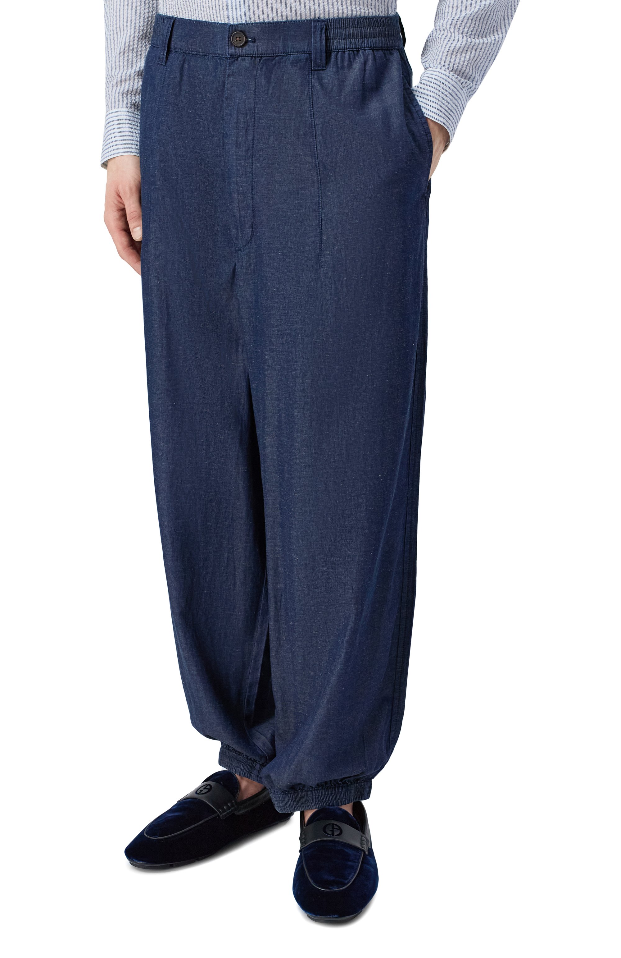 Джоггеры из лиоцелла и хлопка EMPORIO ARMANI, арт. EM005490/AF25156, фото 3